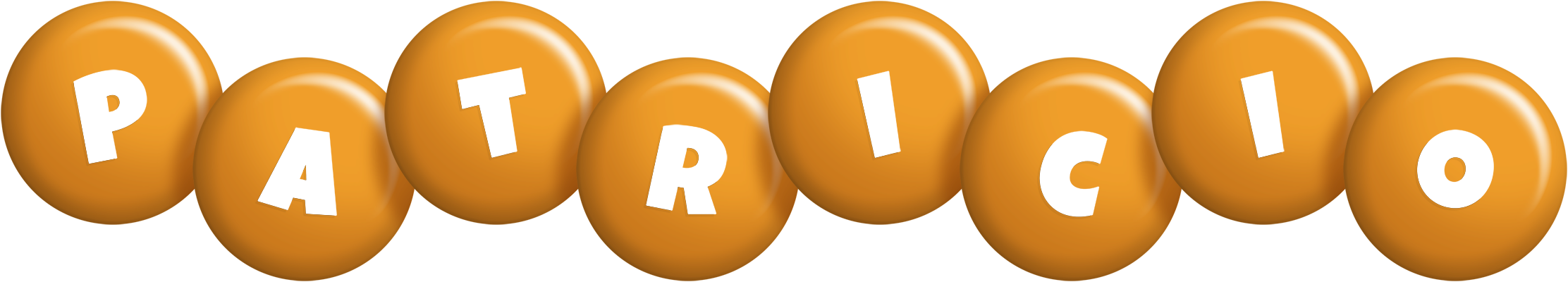 Patricio candy-orange logo
