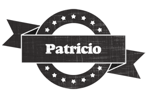 Patricio grunge logo