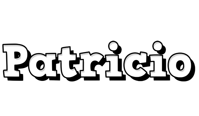 Patricio snowing logo