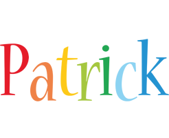 Patrick birthday logo