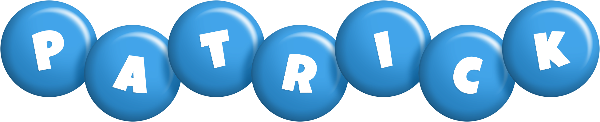 Patrick candy-blue logo