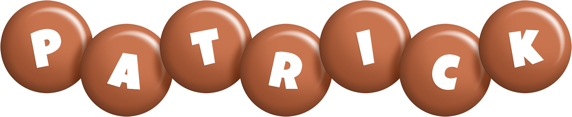 Patrick candy-brown logo