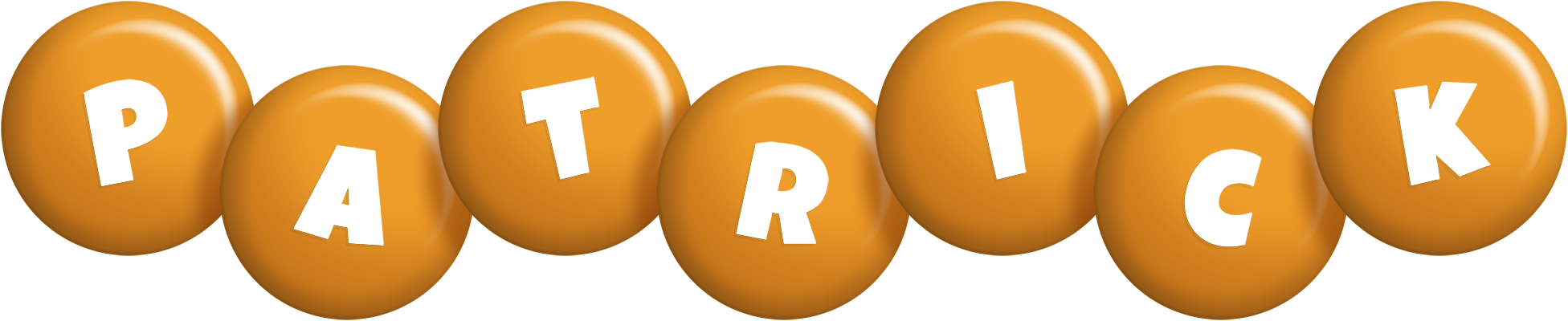 Patrick candy-orange logo