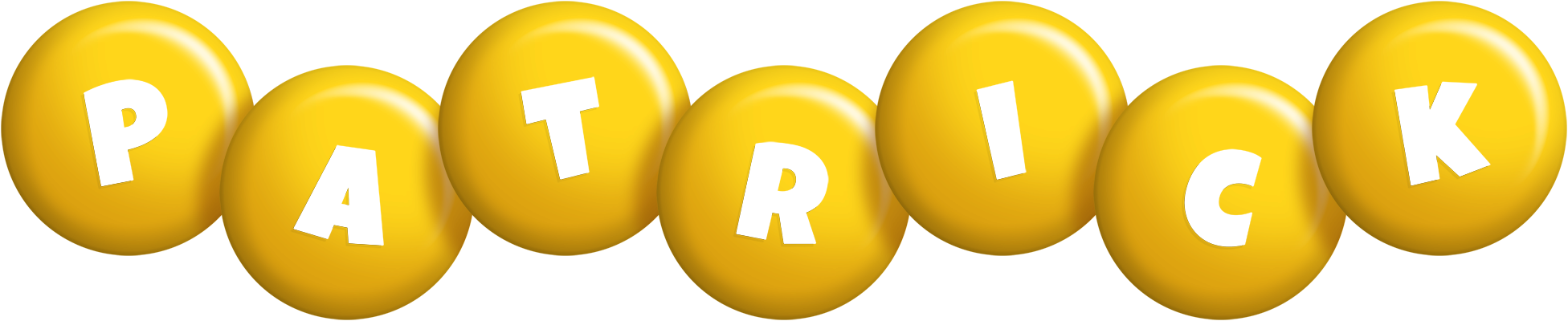 Patrick candy-yellow logo