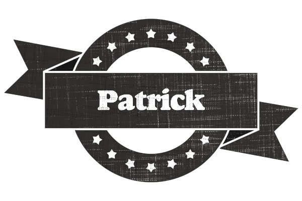 Patrick grunge logo