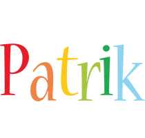 Patrik birthday logo