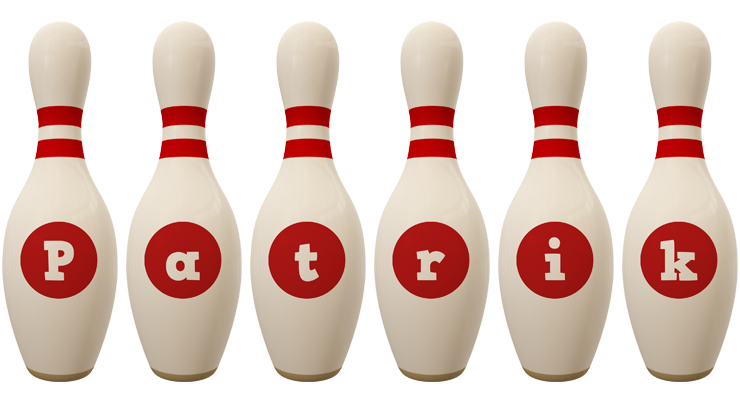 Patrik bowling-pin logo