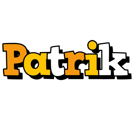 Patrik cartoon logo