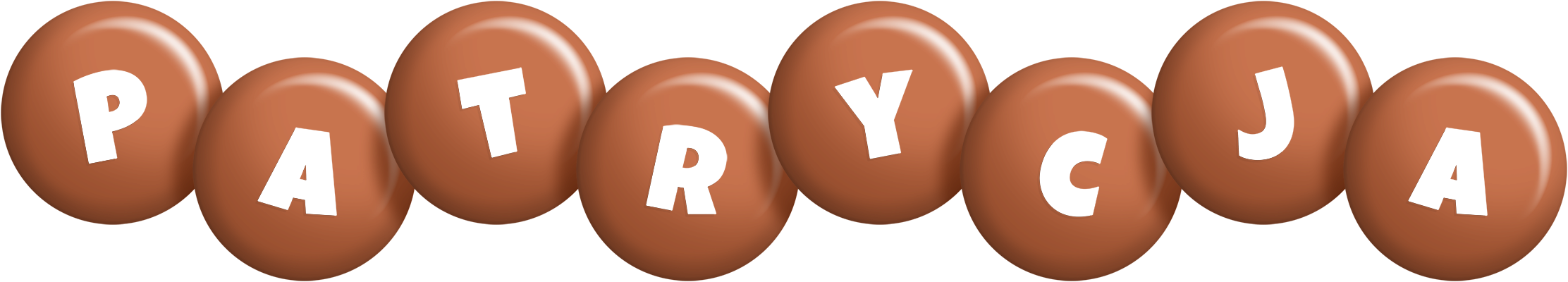 Patrycja candy-brown logo