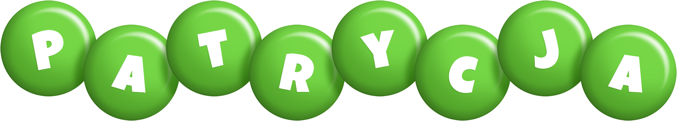 Patrycja candy-green logo