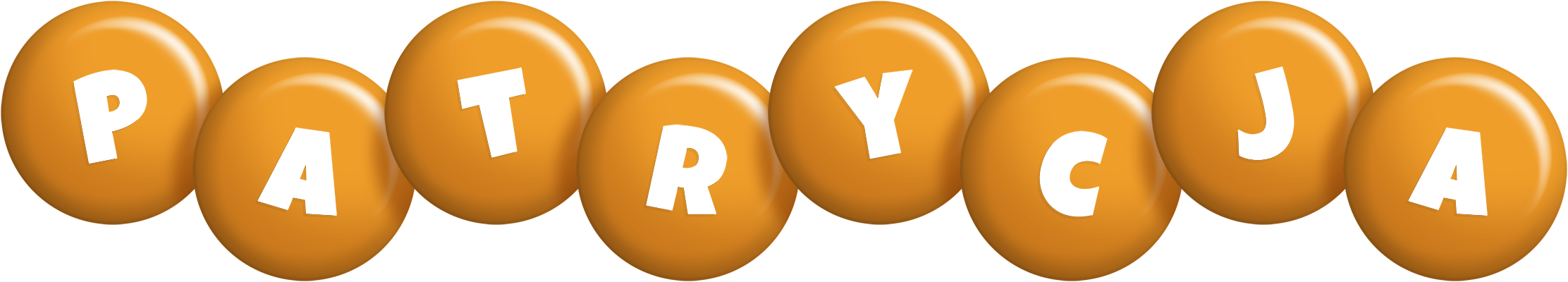 Patrycja candy-orange logo