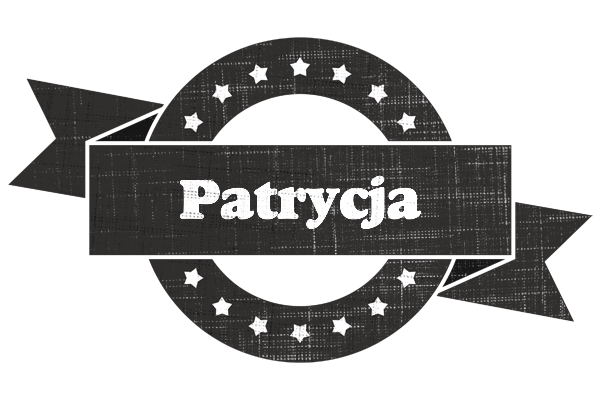 Patrycja grunge logo