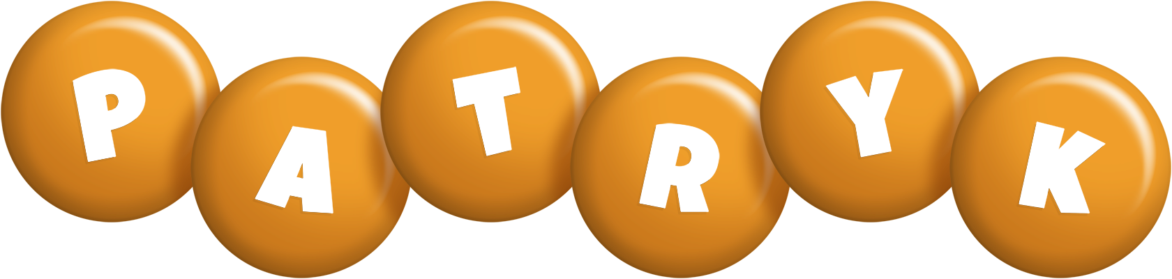 Patryk candy-orange logo