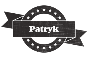 Patryk grunge logo