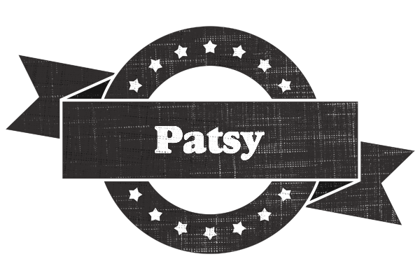 Patsy grunge logo