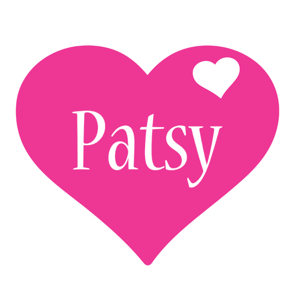 Patsy love-heart logo