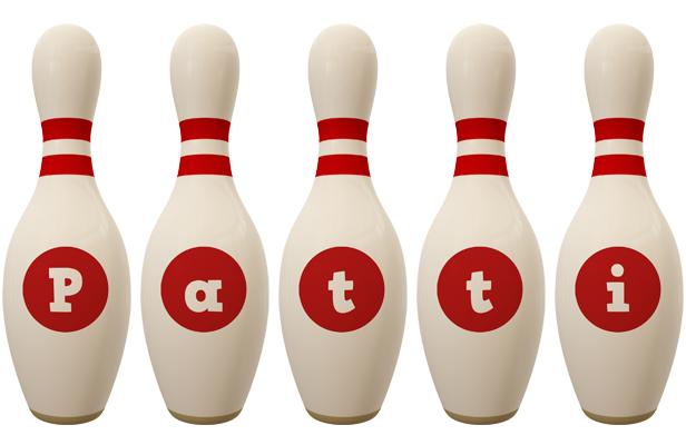 Patti bowling-pin logo