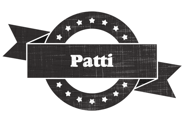 Patti grunge logo