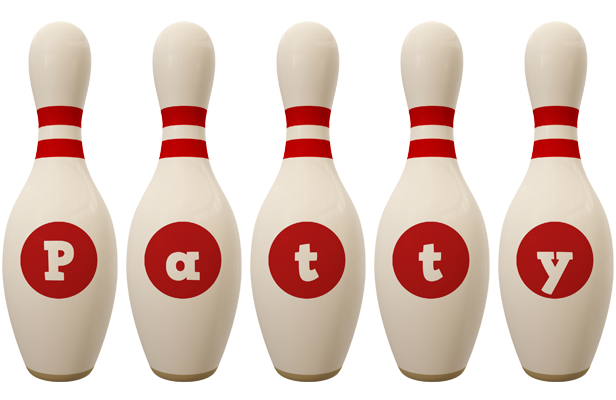 Patty bowling-pin logo