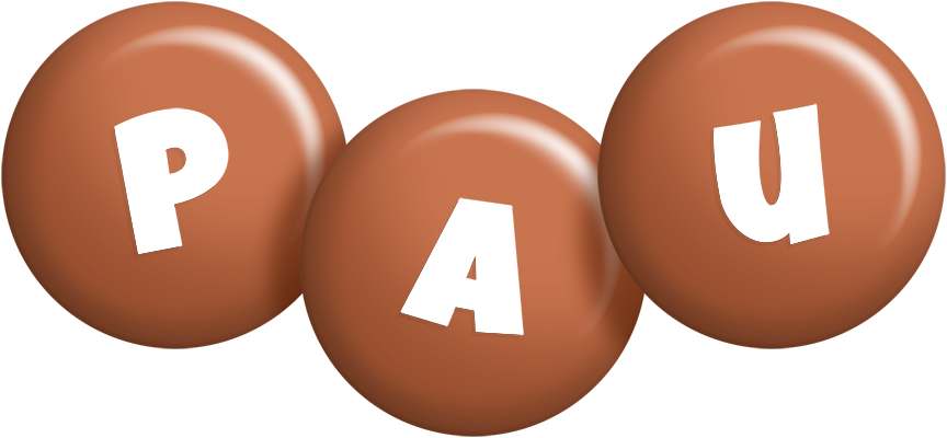 Pau candy-brown logo