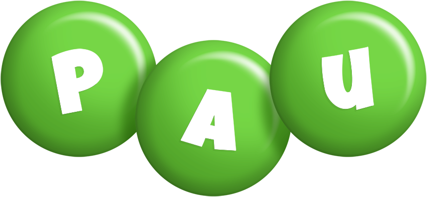 Pau candy-green logo