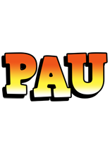 Pau sunset logo