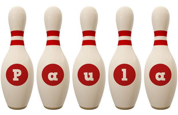 Paula bowling-pin logo