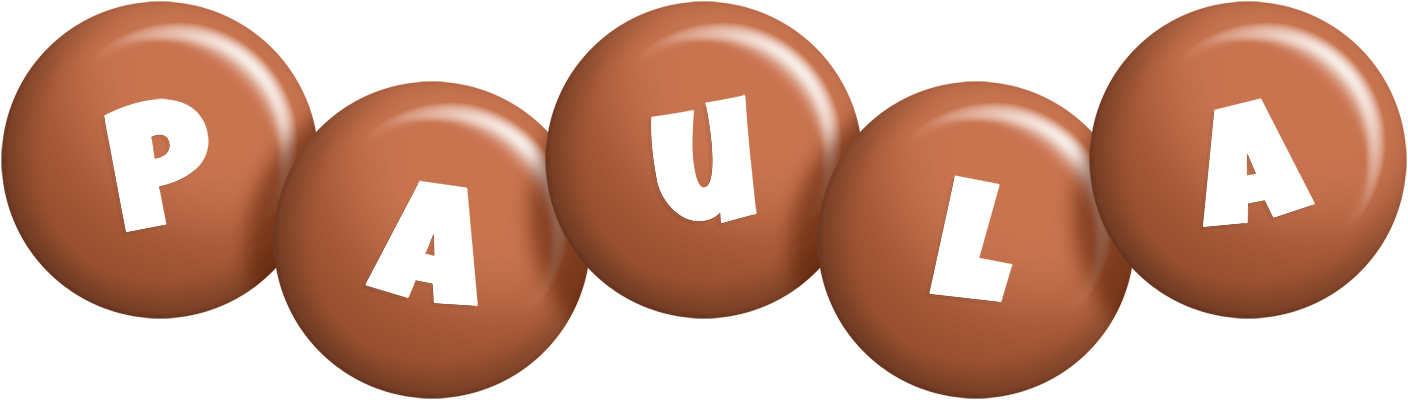 Paula candy-brown logo