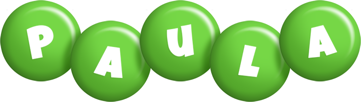 Paula candy-green logo