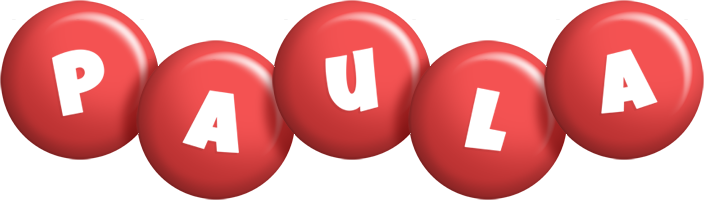 Paula candy-red logo