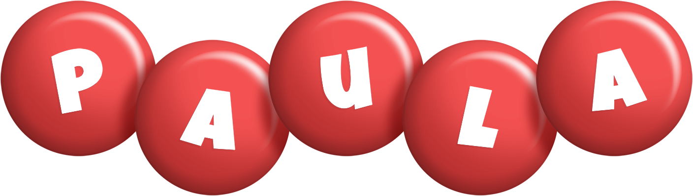 Paula candy-red logo