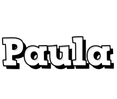 Paula snowing logo