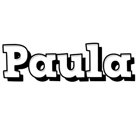 Paula snowing logo