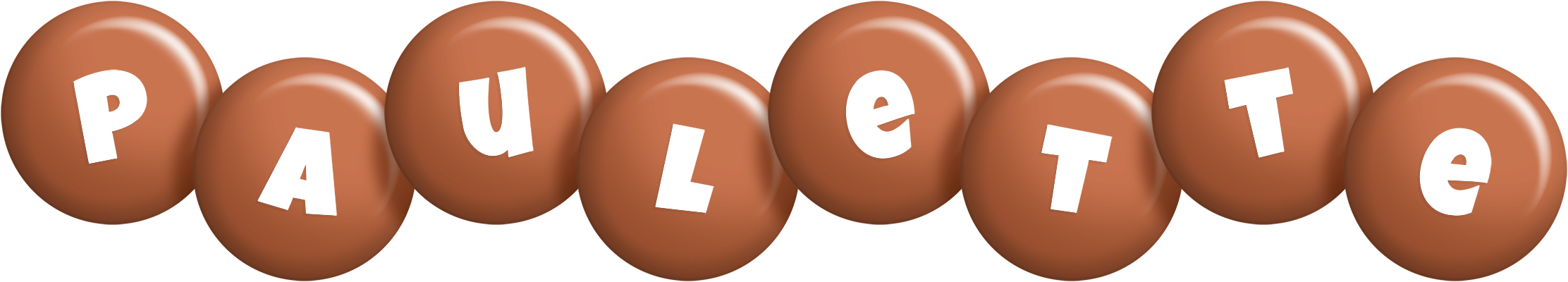 Paulette candy-brown logo