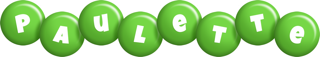 Paulette candy-green logo