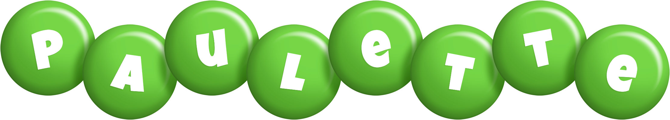 Paulette candy-green logo