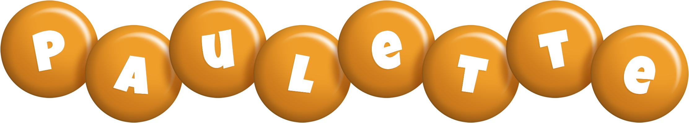 Paulette candy-orange logo