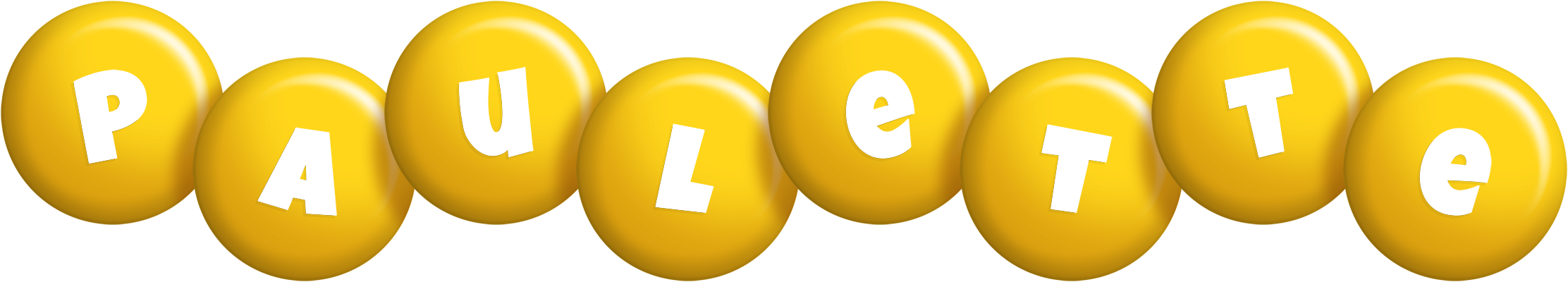 Paulette candy-yellow logo