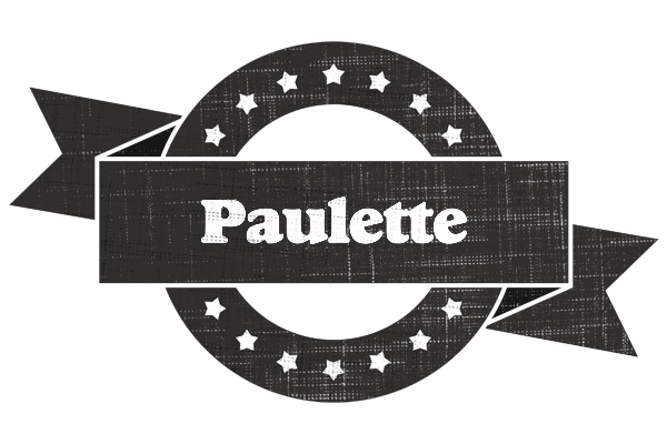 Paulette grunge logo