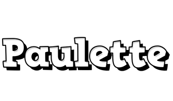 Paulette snowing logo