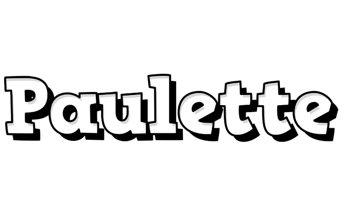 Paulette snowing logo