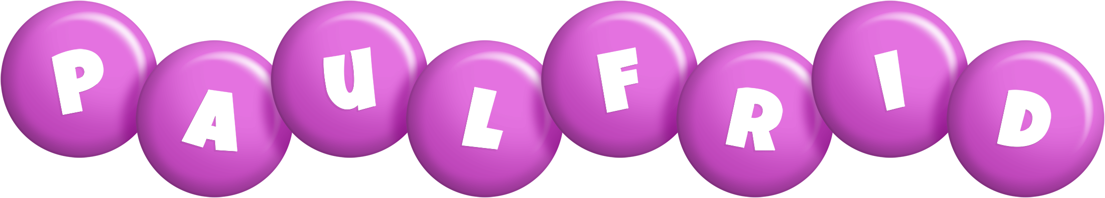 Paulfrid candy-purple logo