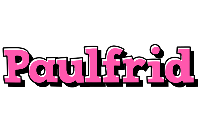 Paulfrid girlish logo