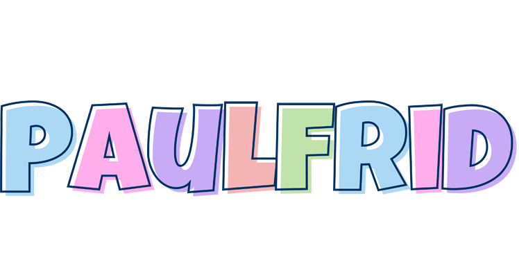 Paulfrid pastel logo