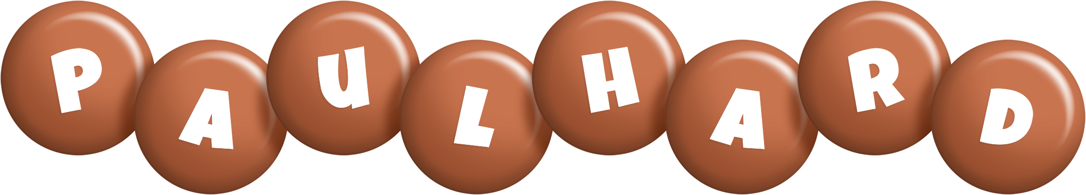 Paulhard candy-brown logo