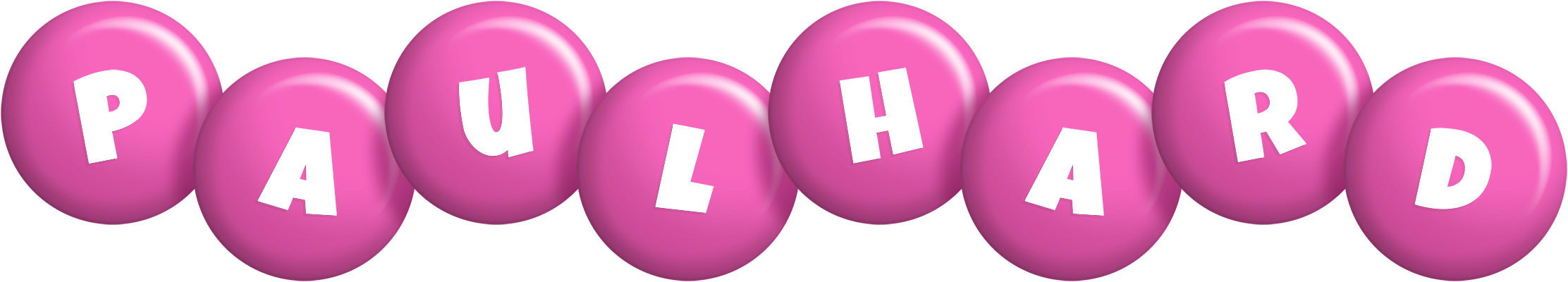 Paulhard candy-pink logo