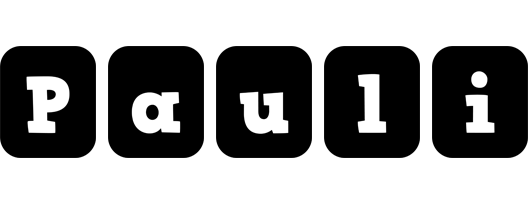 Pauli box logo
