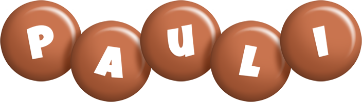 Pauli candy-brown logo