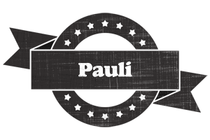 Pauli grunge logo