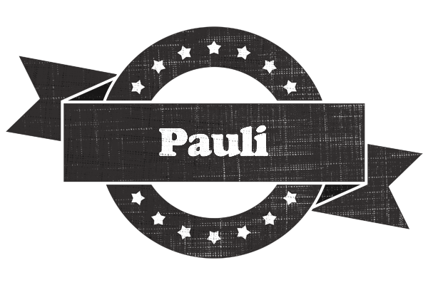 Pauli grunge logo
